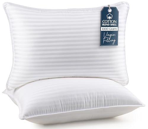 King Size White Set of 2 Bed Pillows T452
