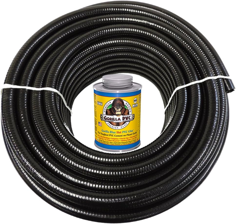 Black Flexible PVC Pipe and Tubing M522945