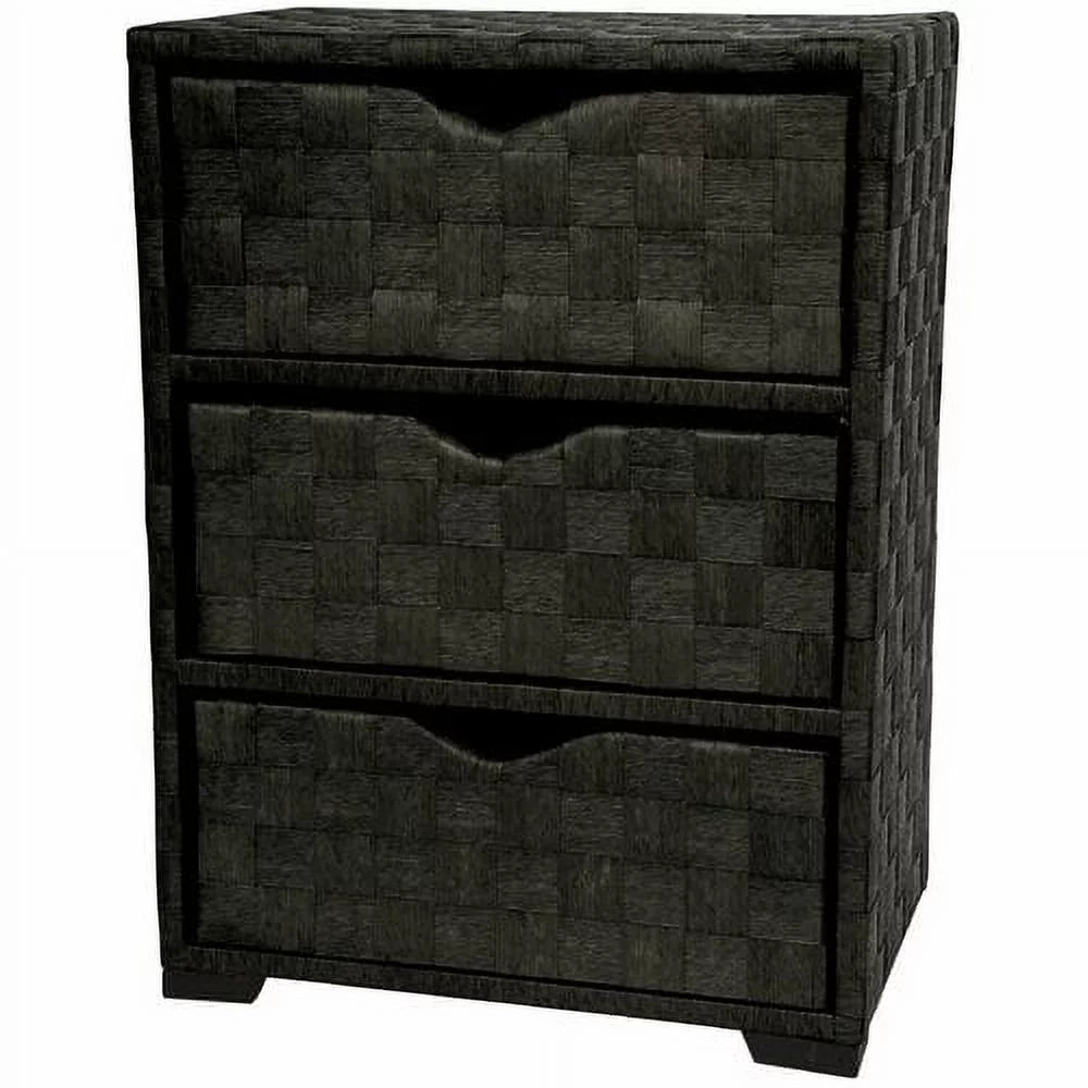 Natural Fiber 3 Drawer Chest of Drawers T1463