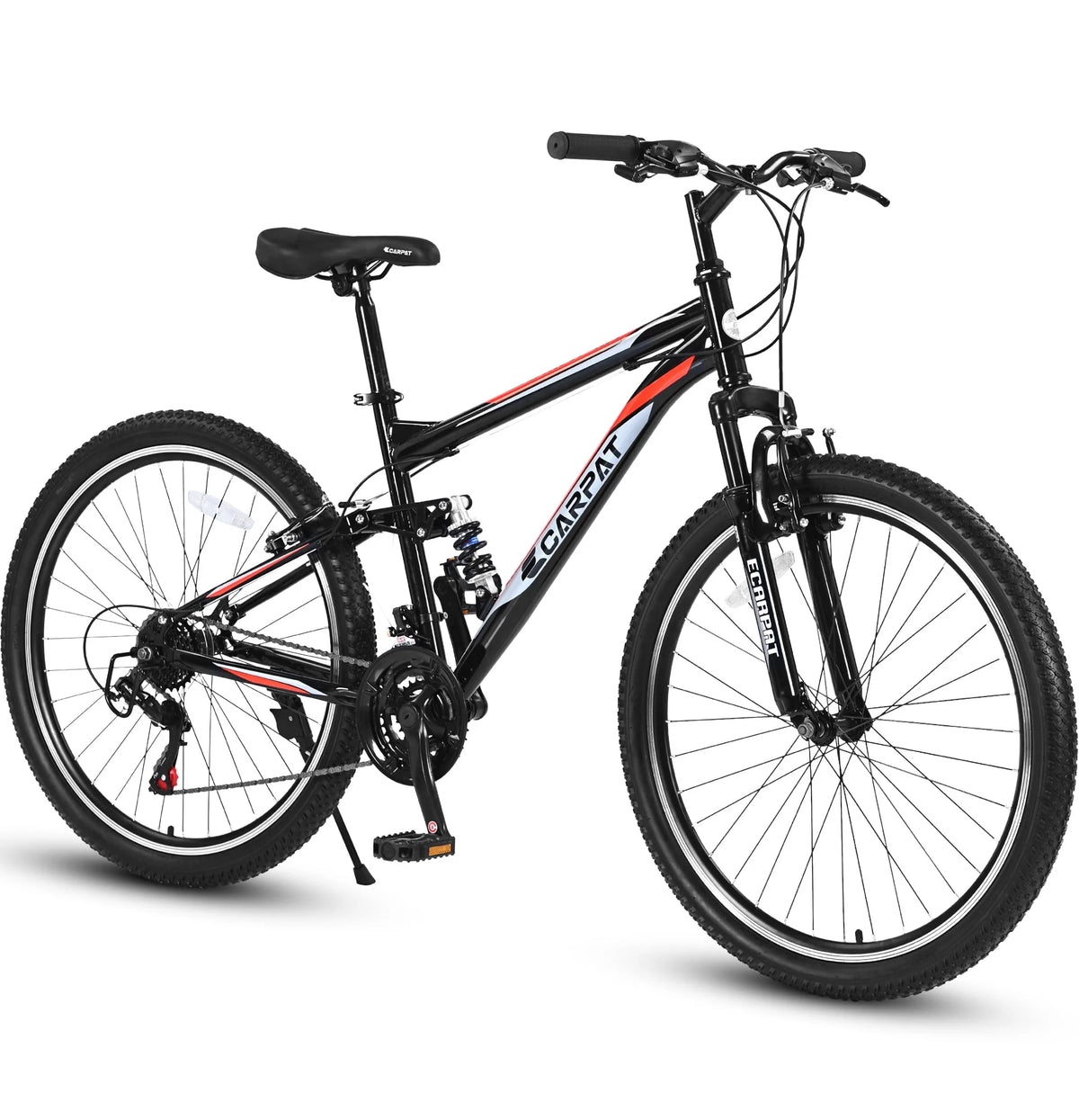 26 inch Black Full Suspension Mountain Bike G3182