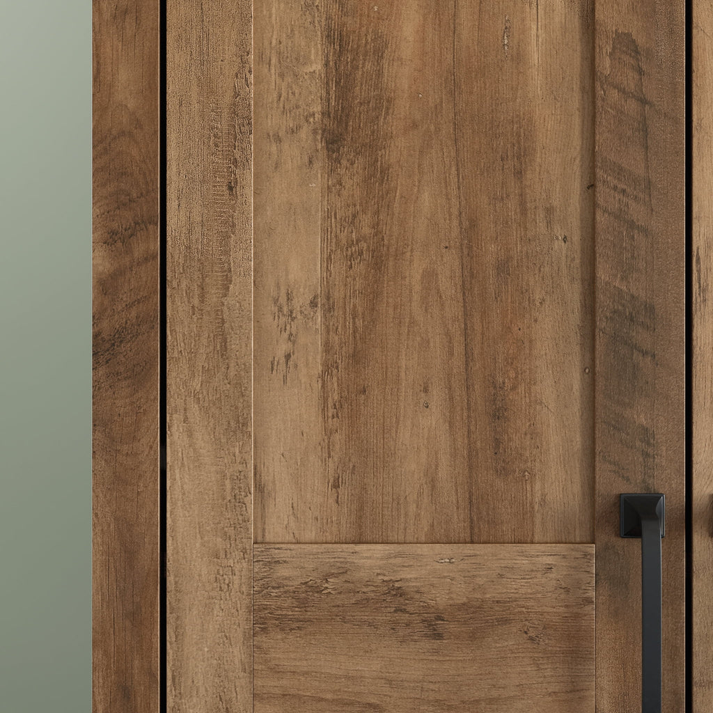 Rural Pine Finish Two-Door Storage Cabinet Q404