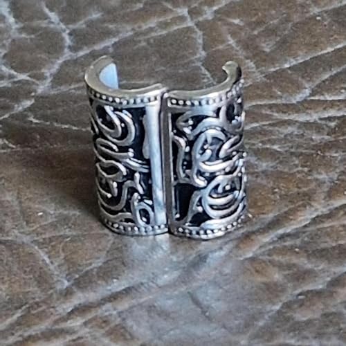 Viking Beard Bead 8x12x20mm Stainless Steel R440862
