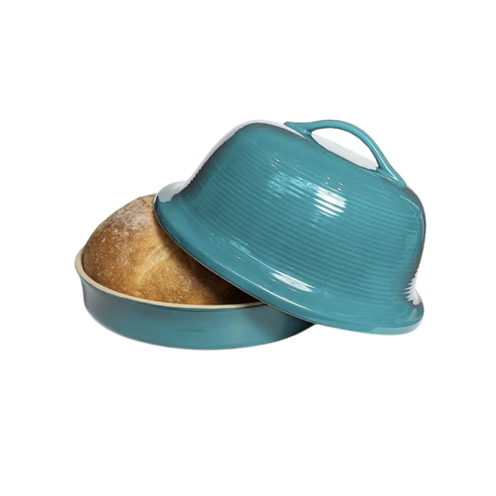 Aquamarine Glazed Bread Baking Dome F295