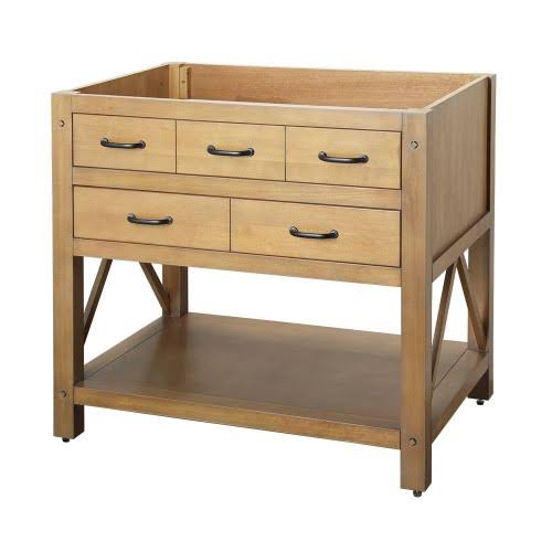 36 in. Weathered Pine Vanity Cabinet N4039