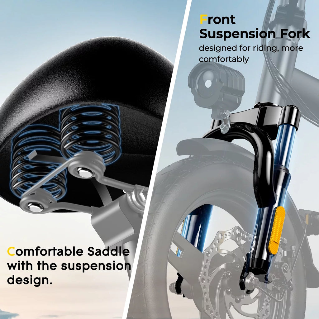 36V 10Ah Foldable Electric Bike 400W Motor X7434