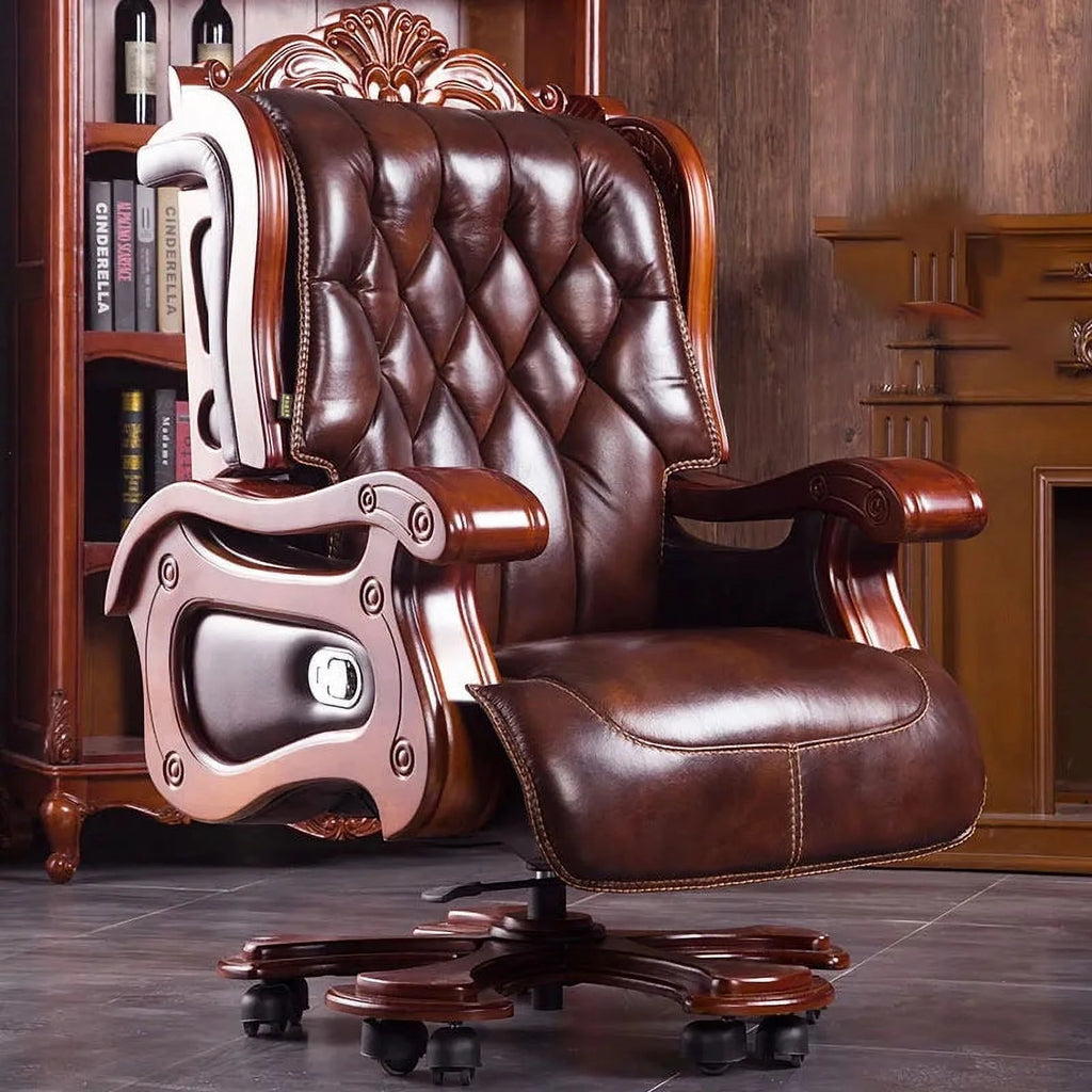Foldable Swivel Leather Lounge Recliner X4176