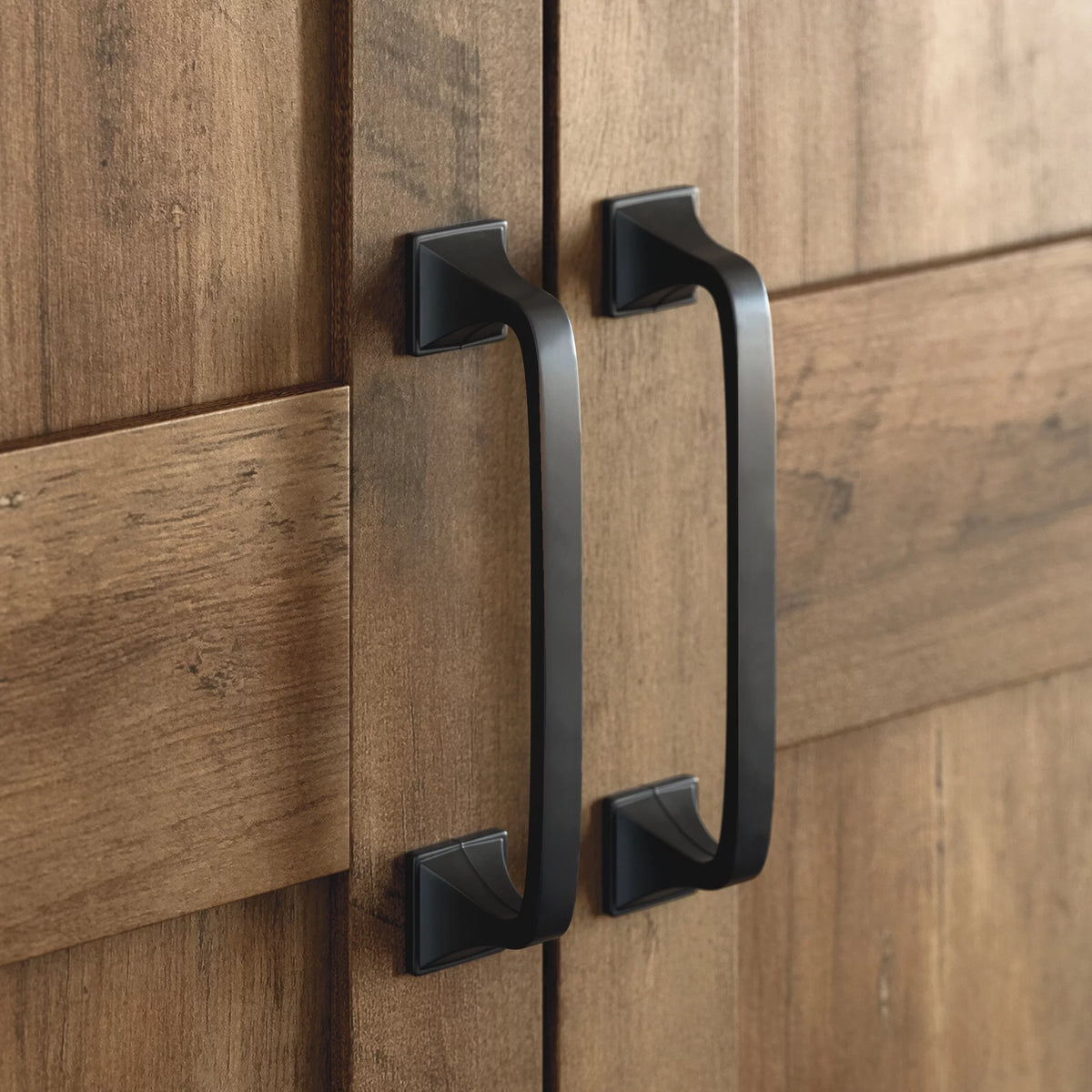 Rural Pine Finish Two-Door Storage Cabinet Q404