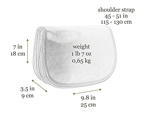 Leather Cross Body Bag V7550