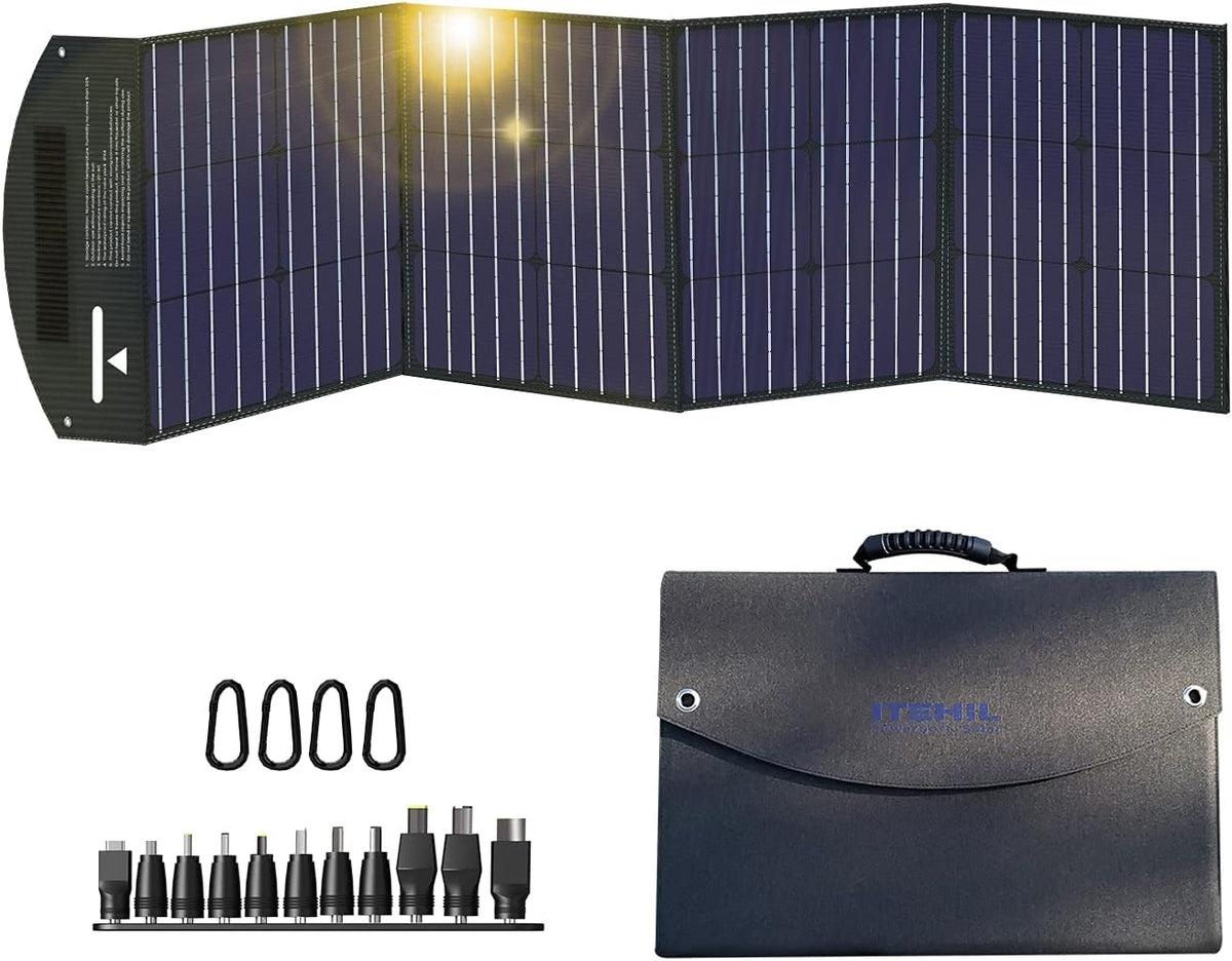 100W 18 Volt Monocrystalline Foldable Solar Panel with USB Output Z509