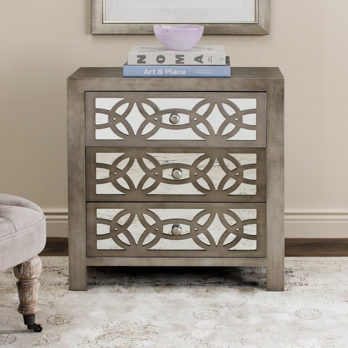 Grey 3 Drawer Chest K95950