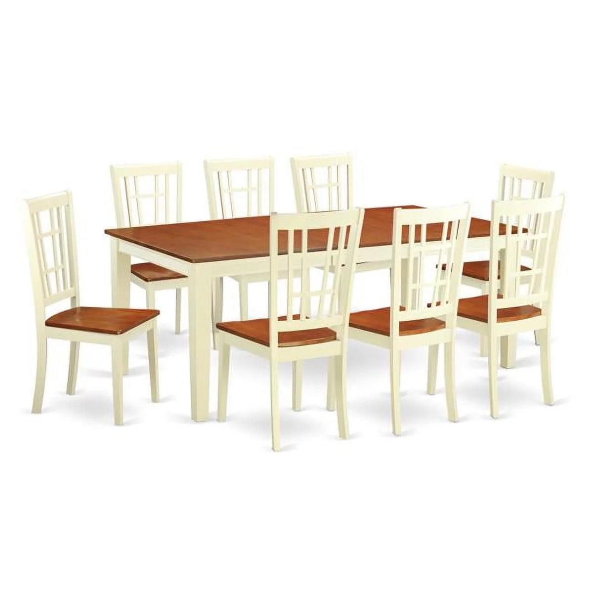 9 Piece Dining Room Set with 8 Table & 8 Chairs C138203