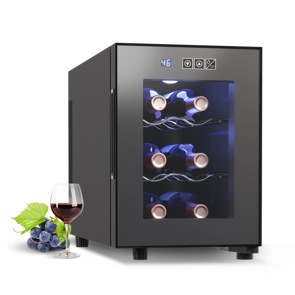 6 Bottle Wine Cooler with Digital Temperature Control R490179
