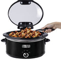 6-qt. Oval Slow Cooker, Black Q733
