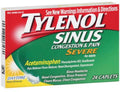 24 EA Pack of 6 Sinus Congestion & Pain Caplets X871