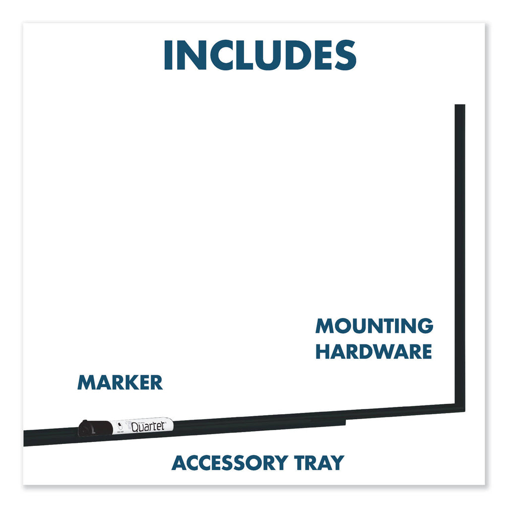Black Frame Nano-Clean Magnetic Whiteboard K473