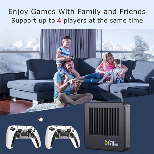 Retro Gaming Console with 2.4g Wireless Dual Controllers, HDMI Output P6161