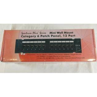 Category 6 Mini Patch Panel, 12 Port, Wall Mount W623467