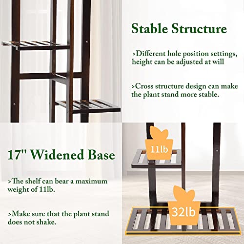 Bamboo 6 Tier Plant Stand I7668