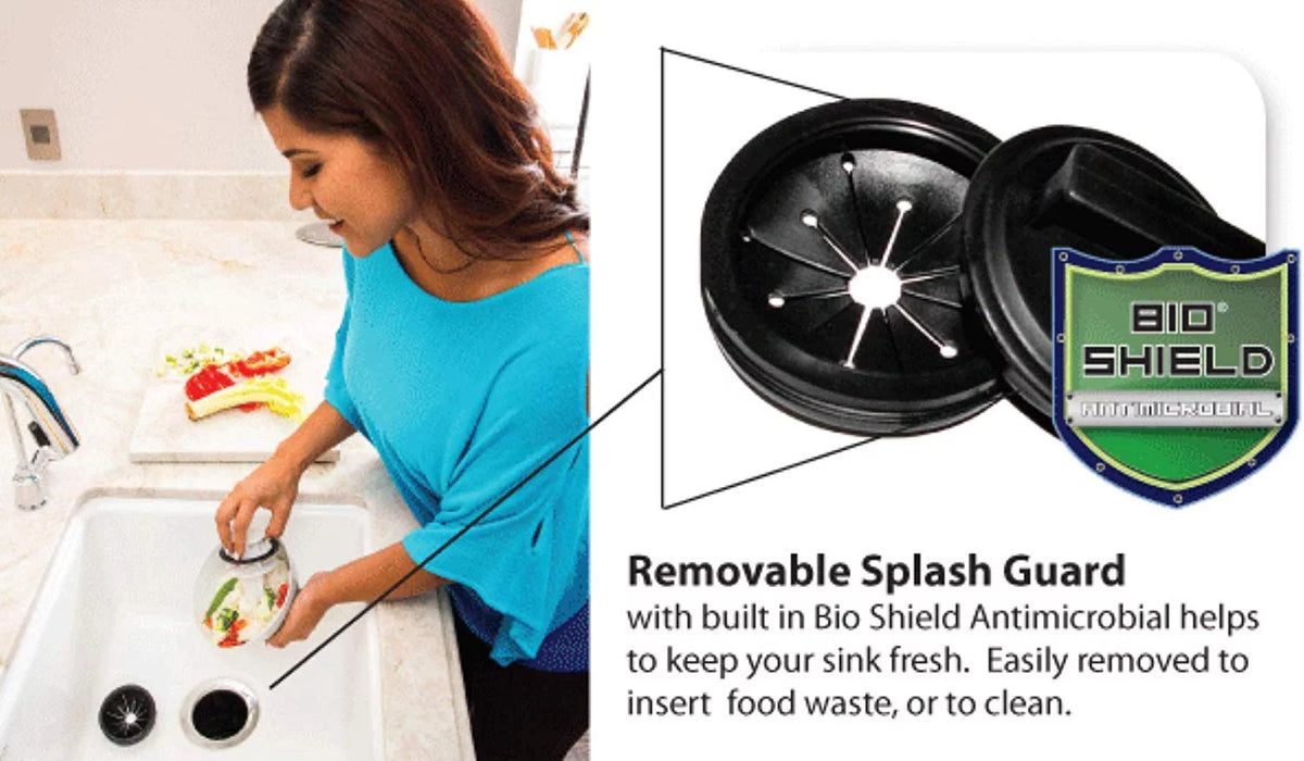 1/2 HP Continuous Feed Garbage Disposal with Power Cord P52140