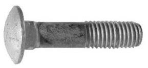 1/2x22-13 NC x 3-1/2x22 Grade A Carriage Bolts Hot Dip Galvanized M2671