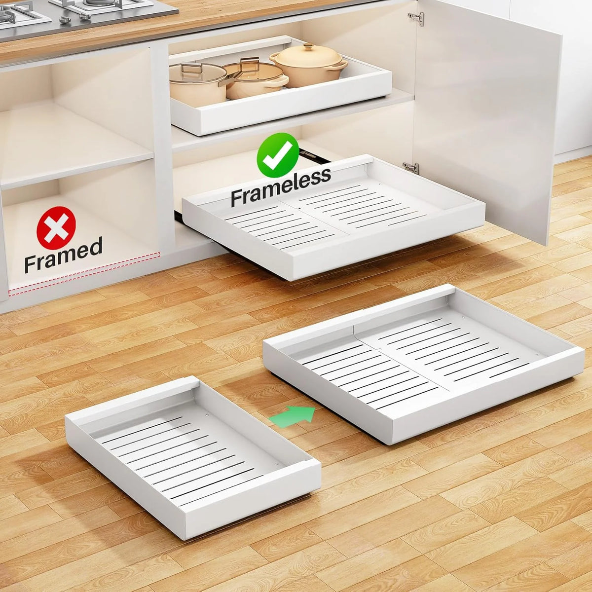 Expandable Heavy Duty Pull out Cabinet Organizer O220701