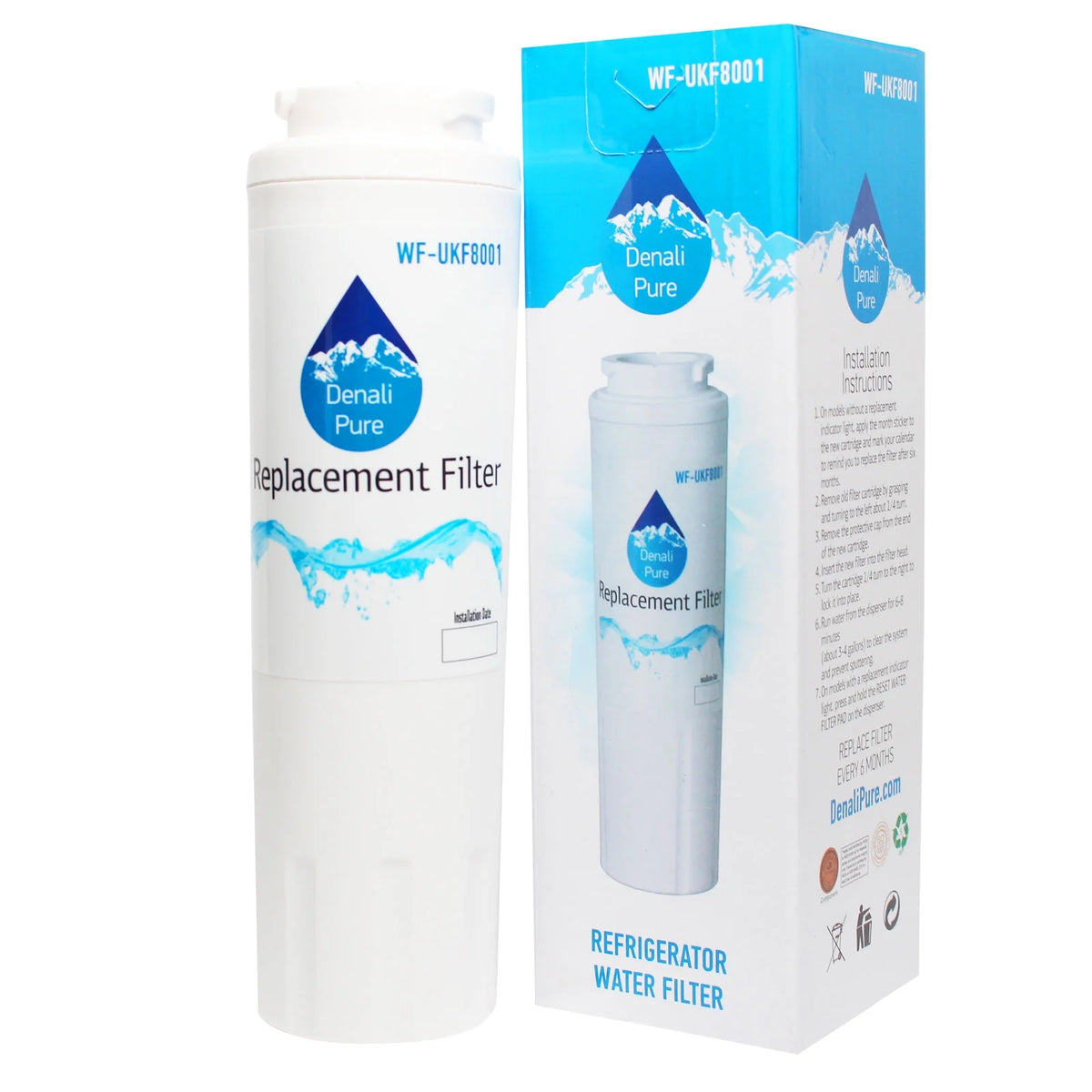 6-Pack Replacement Refrigerator Water Filter Cartridge B309
