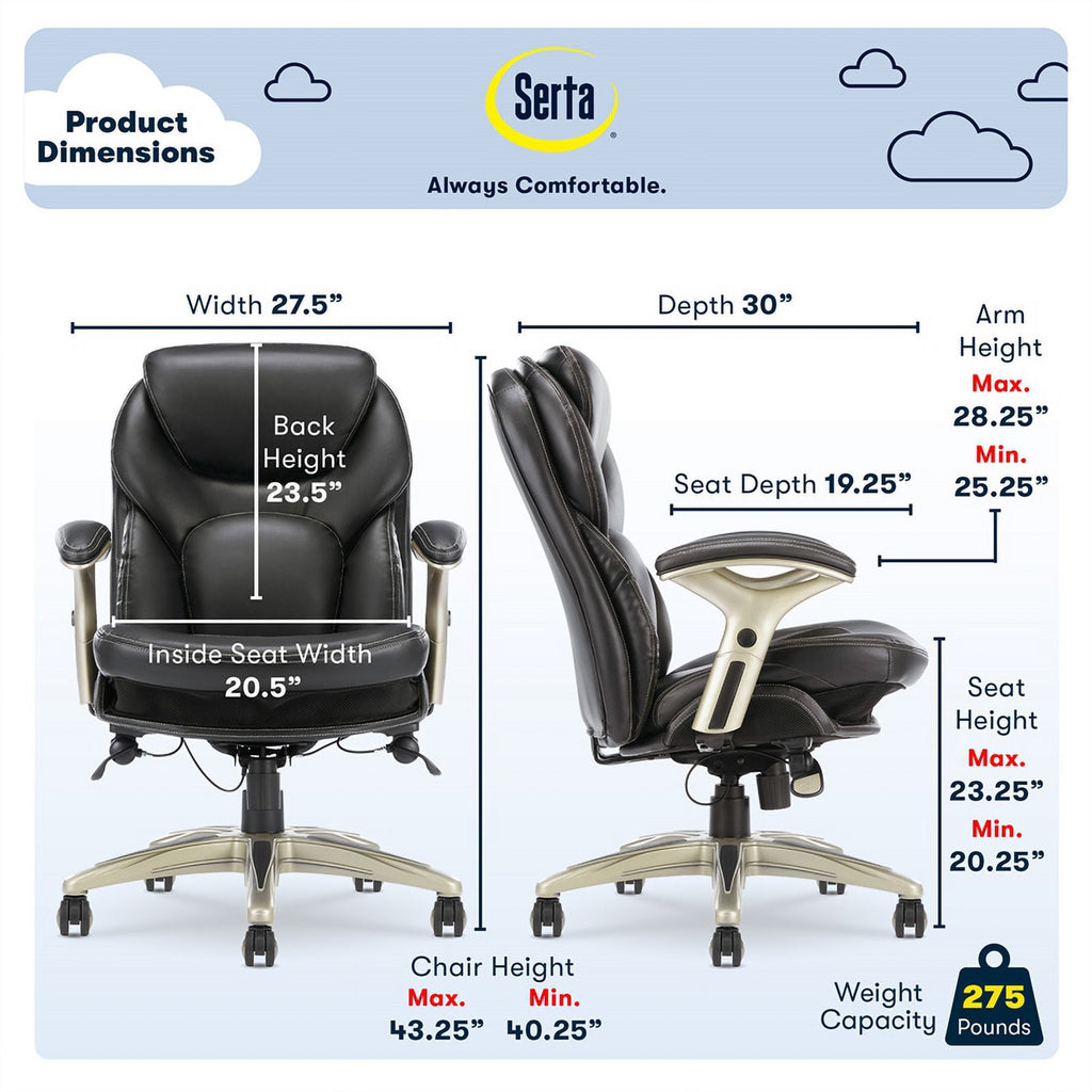 Standing Desk and Motion Office Chair C45419