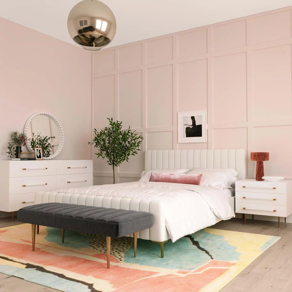 White Nightstand L6103