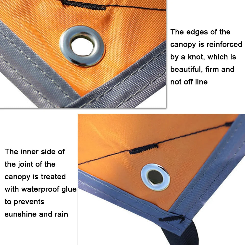 Waterproof Shade Sail Oxford Cloth Awning Canopy W795848