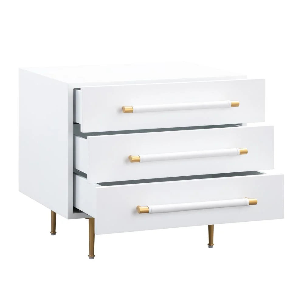 White Nightstand L6103