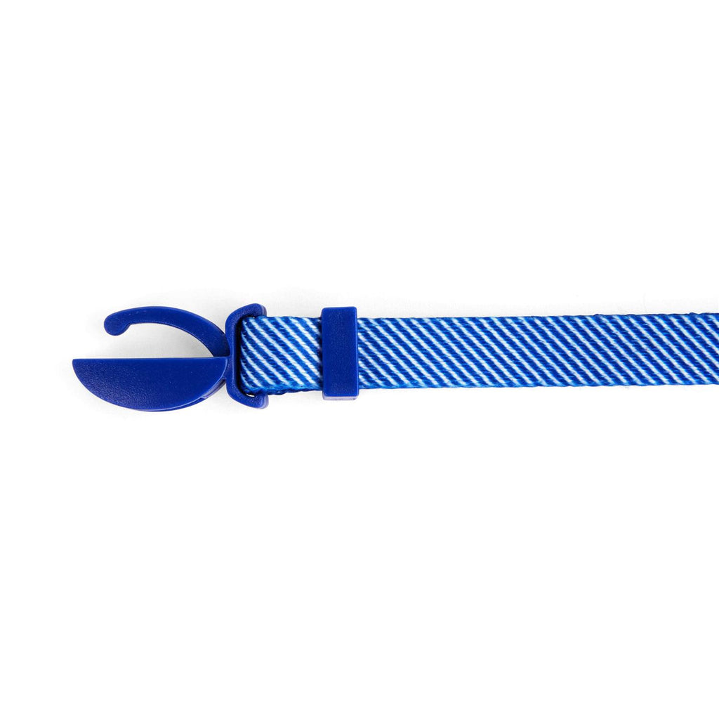 Blue Seersucker Breakaway Cat Collar D971