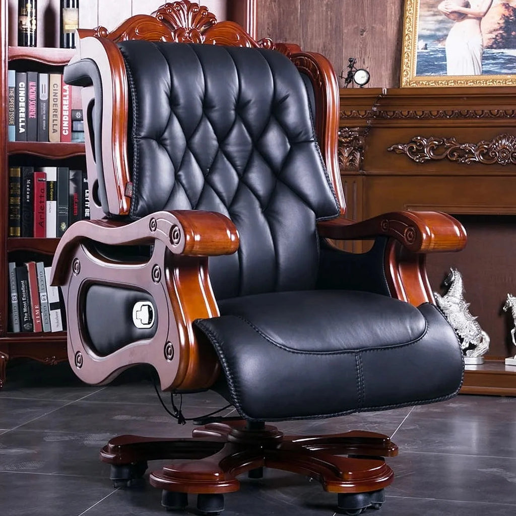 Foldable Swivel Leather Lounge Recliner X4176