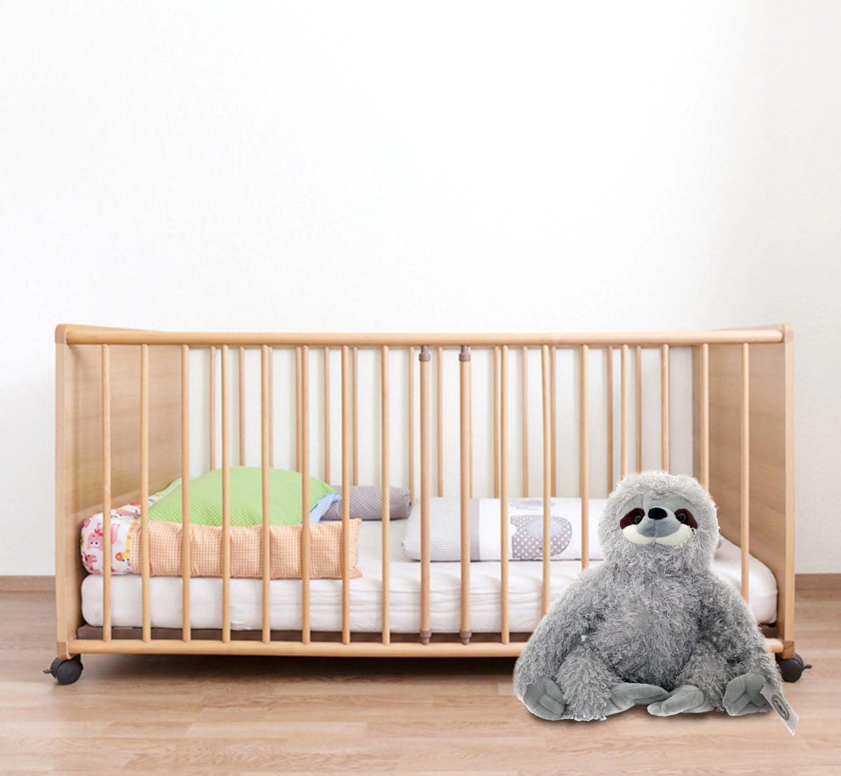 Grey Three Toed Sloth Stuffed Animal Plush Toy, 13 inches E763