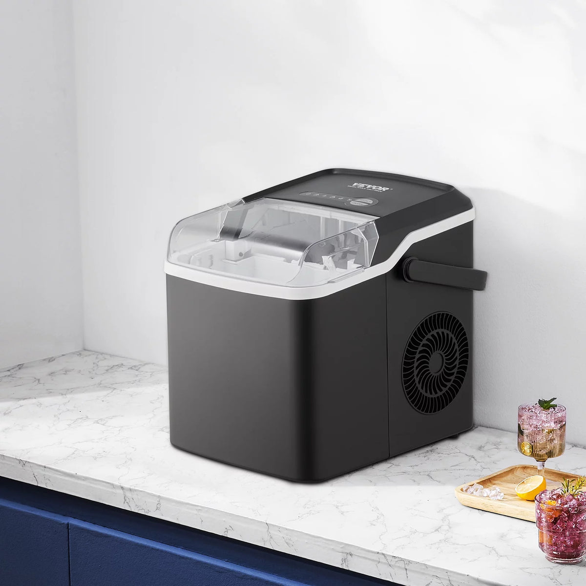 Portable Countertop Ice Maker with Scoop Basket F593487