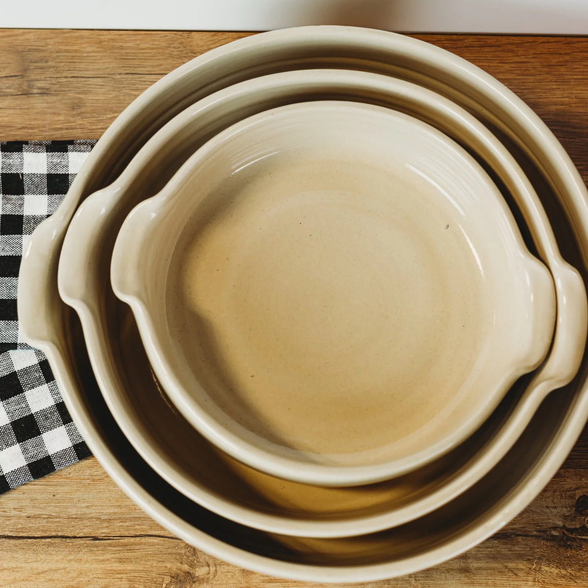 Handmade Stoneware Cornbread Pan K75413