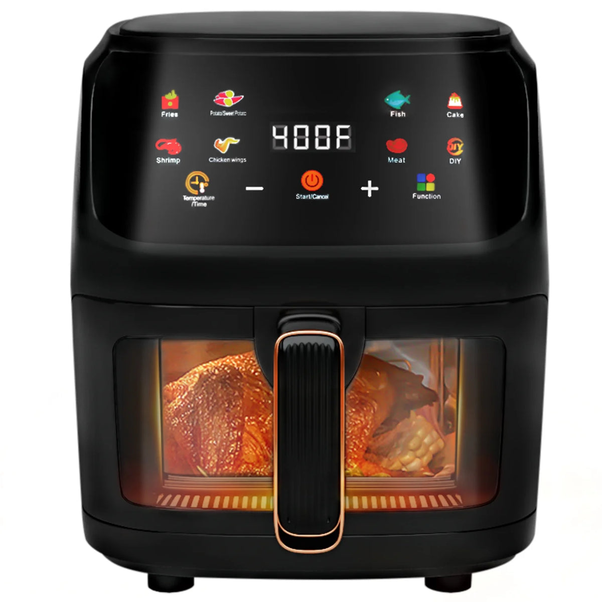White 7.5QT 8-in-1 Digital Air Fryer Q473