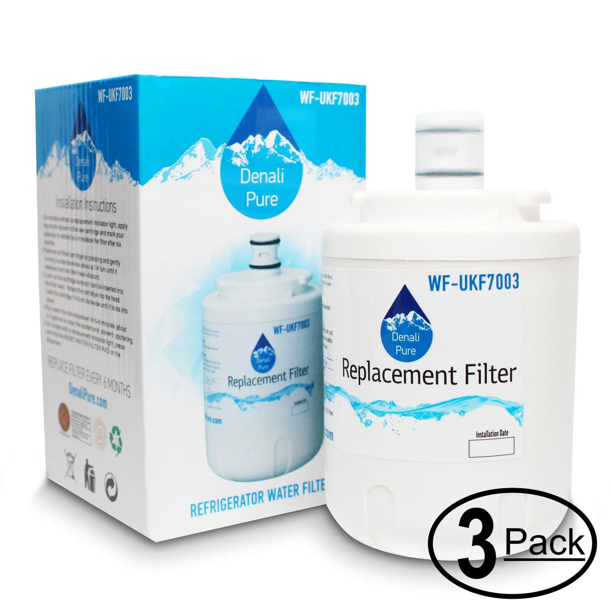 3-Pack Replacement Water Filter Cartridge B3895