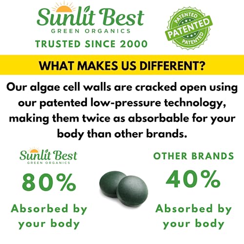 500 Organic Chlorella Spirulina Tablets J9048