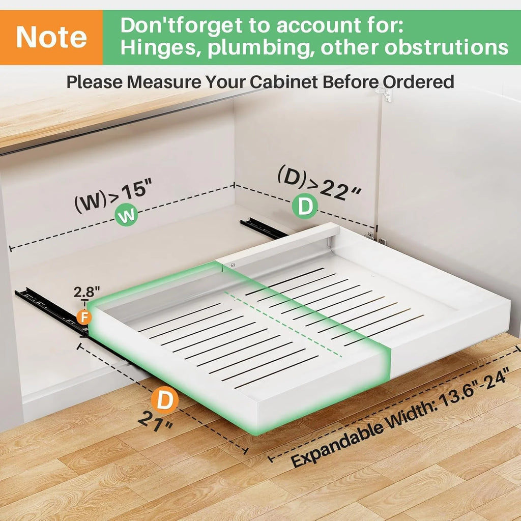 Expandable Heavy Duty Pull out Cabinet Organizer O220701