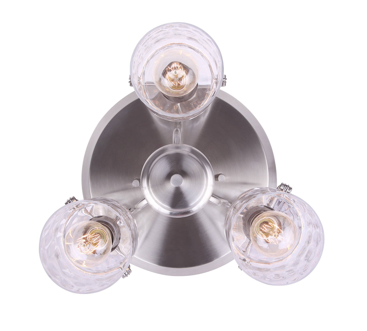 3 Light Semi-Flush Brushed Nickel A850