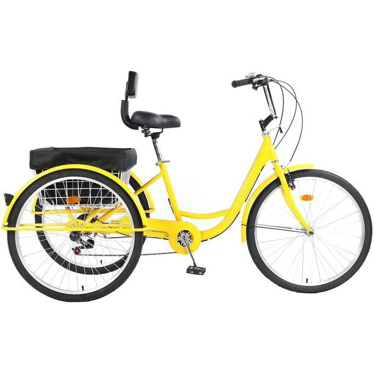 26 Inch 3 Wheels Adult Tricycle with 7 Speed Gear System C8964