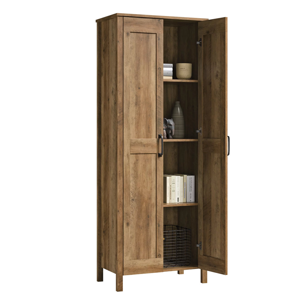 Rural Pine Finish Two-Door Storage Cabinet Q404