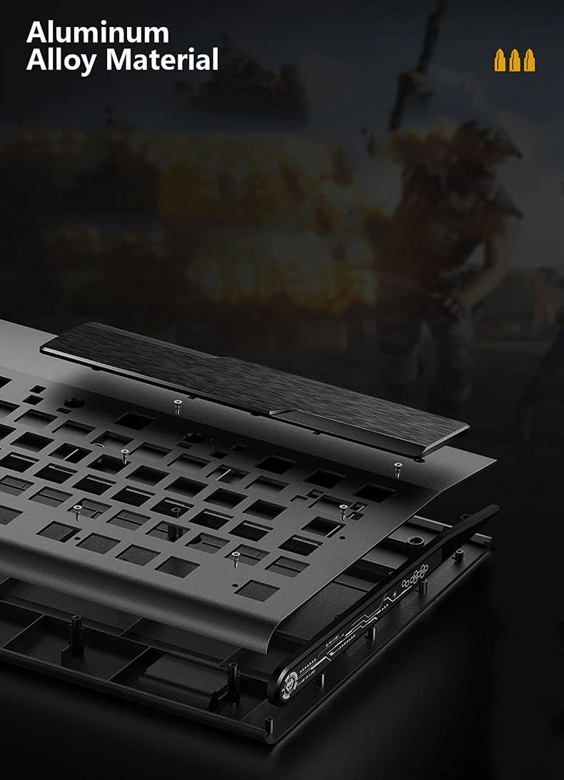 104-Key Mechanical Gaming Keyboard with Mouse and Mouse Pads V9118