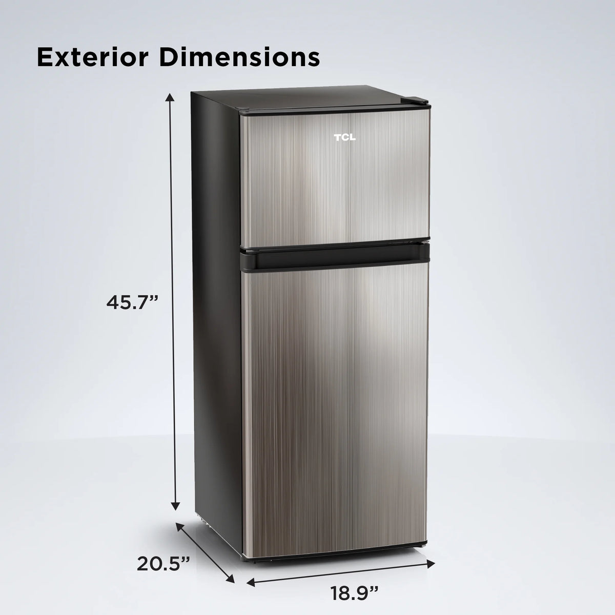 4.5 Cu. ft. Two Door Refrigerator Stainless Look J37027