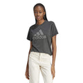 Black Melange Grey Three Tee U170984