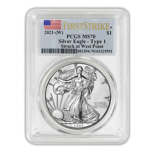1 oz Silver American Eagle Coin MS-70 Type 1 Z23282