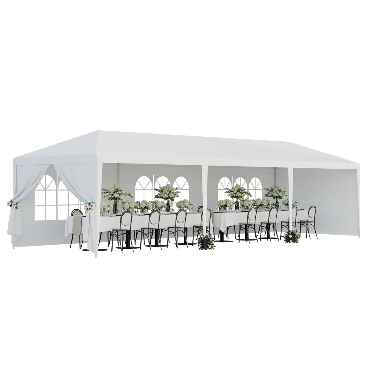 White 10 x 30' Canopy Tent I8802