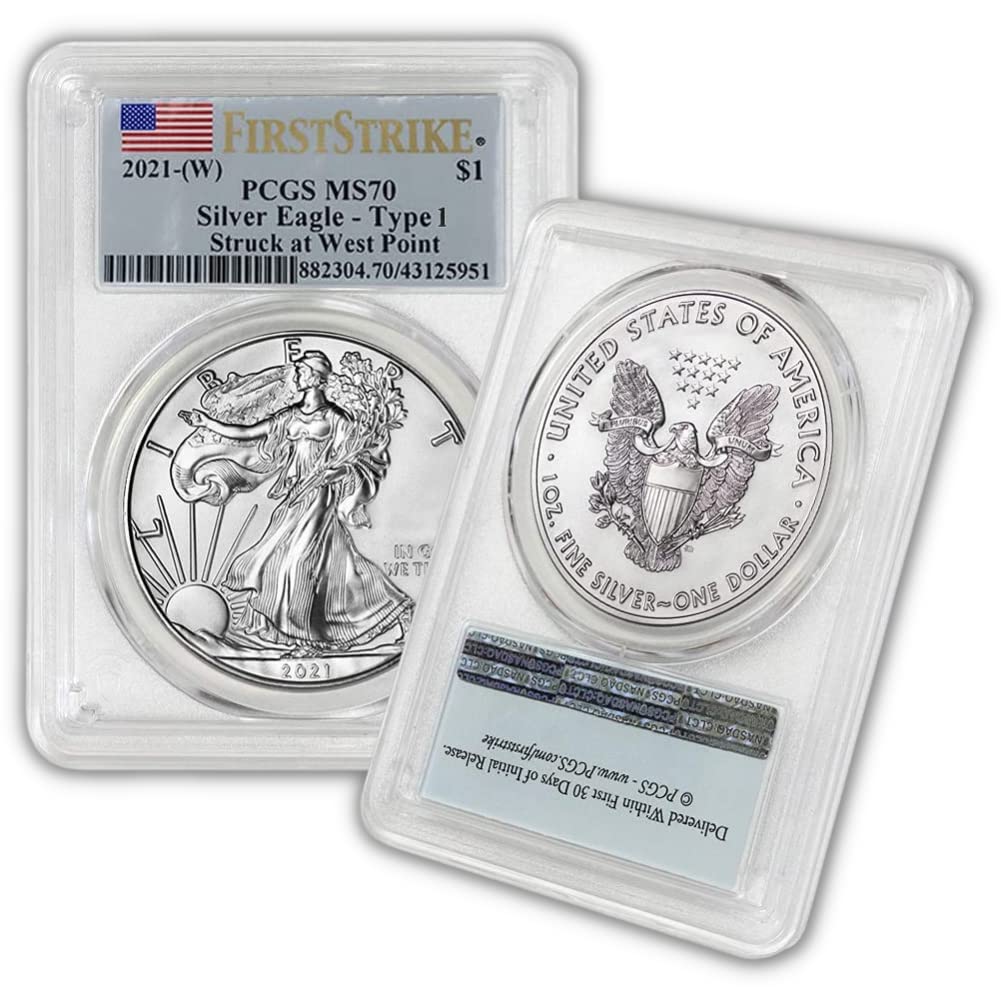 1 oz Silver American Eagle Coin MS-70 Type 1 Z23282