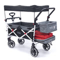 Black Folding Wagon Stroller with Canopy X8447