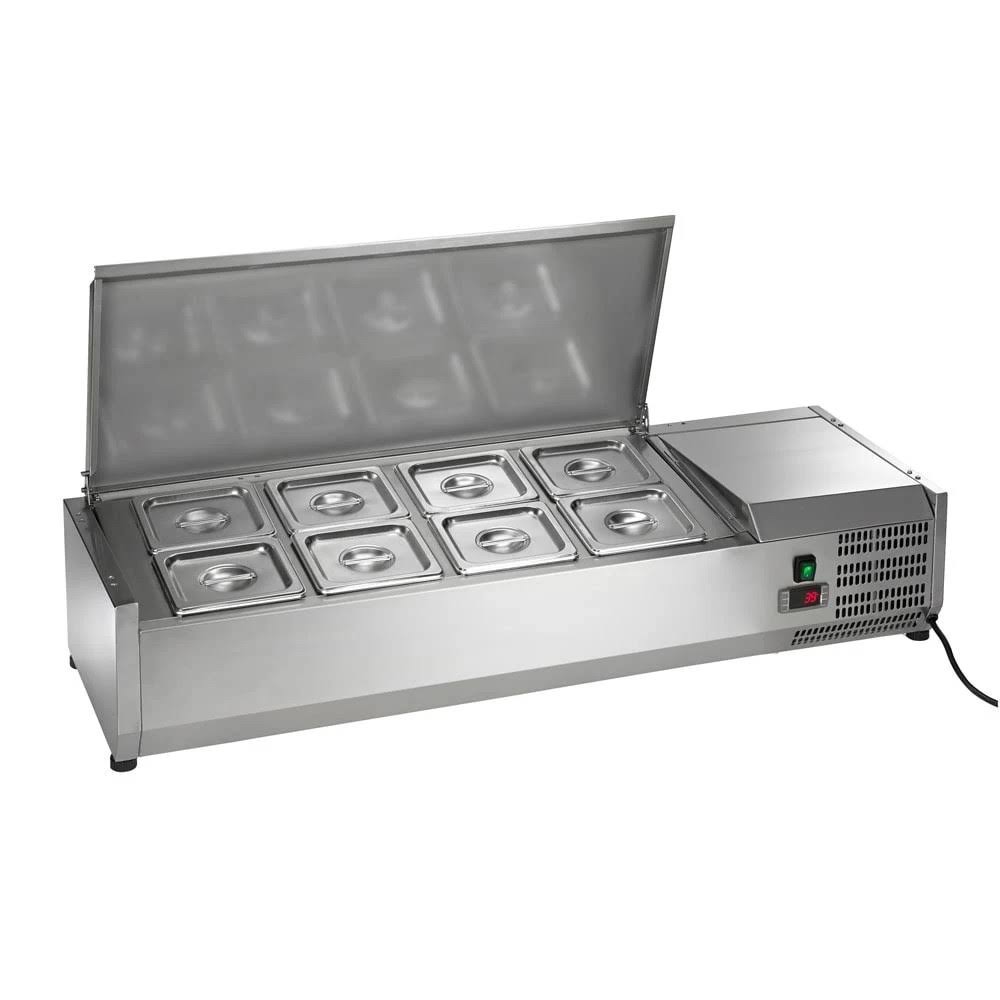 48" Refrigerated Countertop Condiment Prep Station H21833
